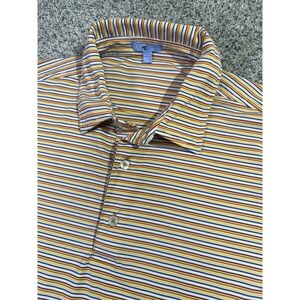 GenTeal Polo Shirt Mens XL Stripe Performance Golf‎ Stretch Lightweight Casual